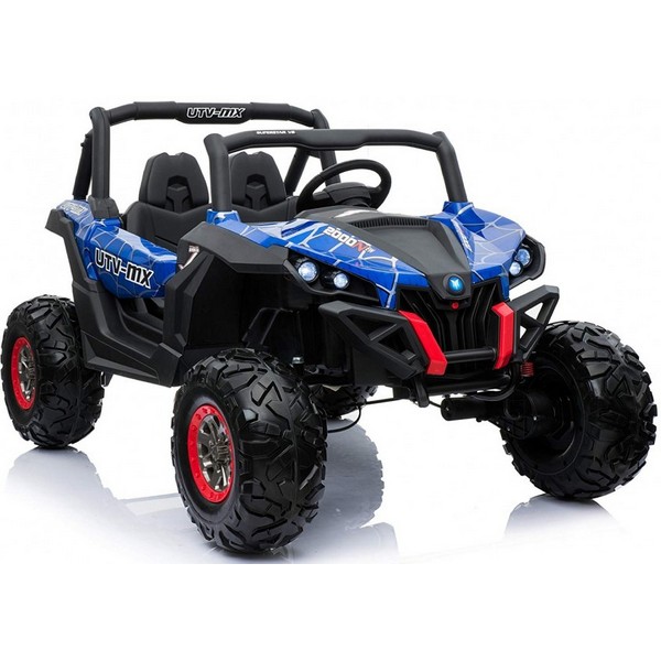 Продукт Двуместен акумулаторен джип SUPERSTAR 4Х4, батерии 2X12V с 2 кожени седалки, MP4 и меки гуми - 0 - BG Hlapeta